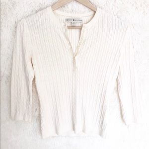 TOMMY HILFIGER BUTTON DOWN SWEATER